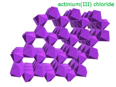 Crystal structure of actinium trichloride