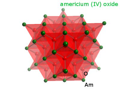 Crystal structure of americium dioxide