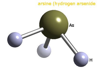 Crystal structure of arsine