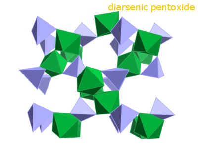 Crystal structure of diarsenic pentoxide