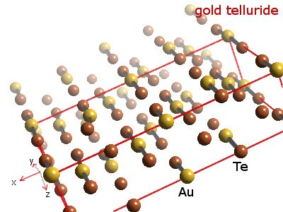 Crystal structure of gold ditelluride