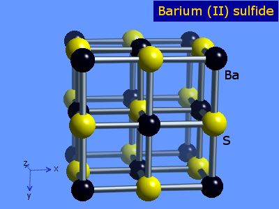 Crystal structure of barium sulphide