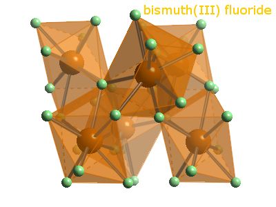 Crystal structure of bismuth trifluoride