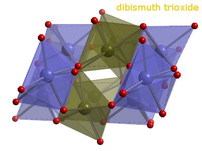 Crystal structure of dibismuth trioxide