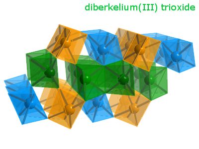 Crystal structure of diberkelium trioxide