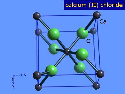 Crystal structure of calcium dichloride