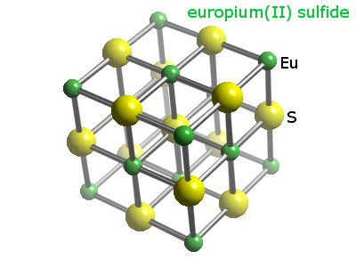 Crystal structure of europium sulphide