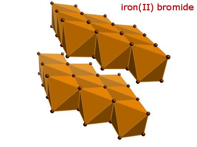 Crystal structure of iron dibromide