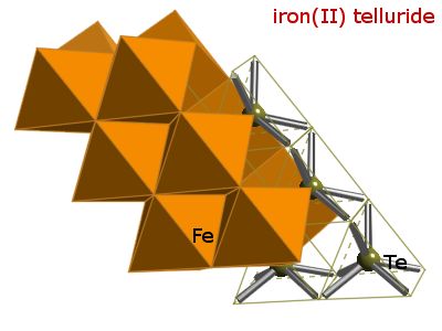 Crystal structure of iron telluride