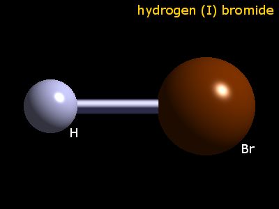 Crystal structure of hydrogen bromide