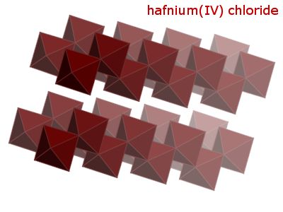 Crystal structure of hafnium tetrachloride