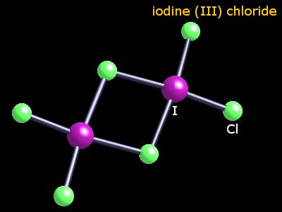 Crystal structure of diiodine hexachloride