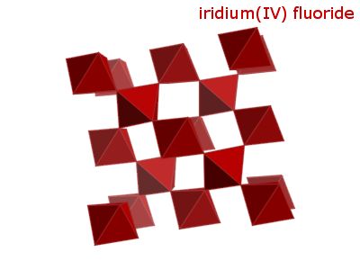 Crystal structure of iridium tetrafluoride