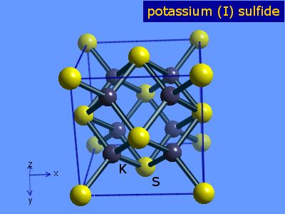 Crystal structure of dipotassium sulphide