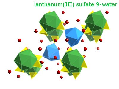 Crystal structure of dilanthanum trisulphate nonahydrate