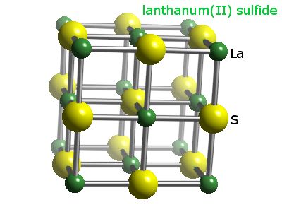 Crystal structure of lanthanum sulphide