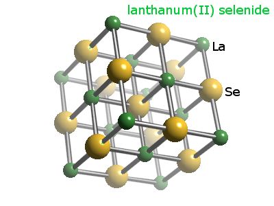 Crystal structure of lanthanum selenide