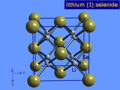 Crystal structure of dilithium selenide