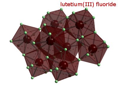 Crystal structure of lutetium trifluoride