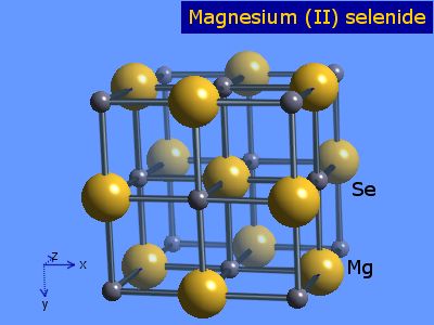 Crystal structure of magnesium selenide