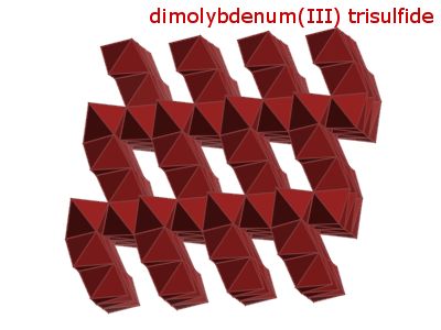 Crystal structure of dimolybdenum trisulphide