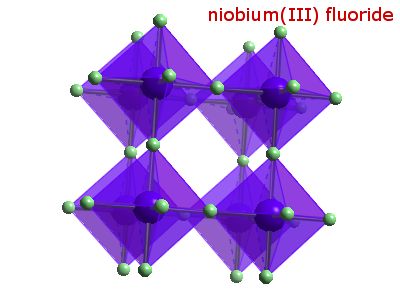 Crystal structure of niobium trifluoride