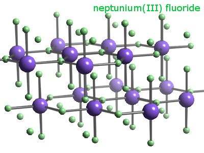 Crystal structure of neptunium trifluoride