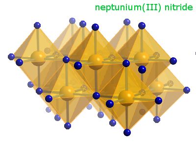 Crystal structure of neptunium nitride