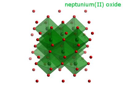 Crystal structure of neptunium oxide