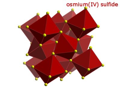 Crystal structure of osmium disulphide