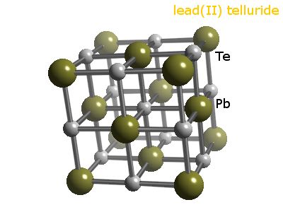 Crystal structure of lead telluride