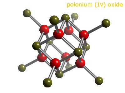 Crystal structure of polonium dioxide