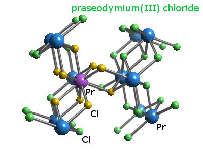 Crystal structure of praseodymium trichloride