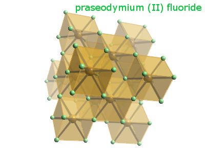 Crystal structure of praseodymium difluoride