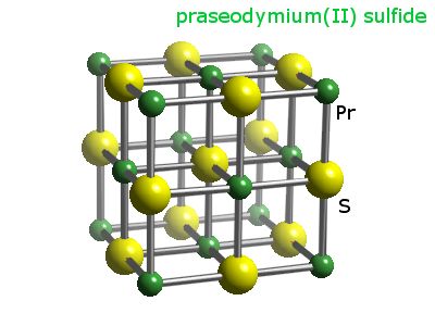 Crystal structure of praseodymium sulphide