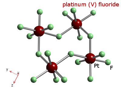 Crystal structure of platinum pentafluoride tetramer