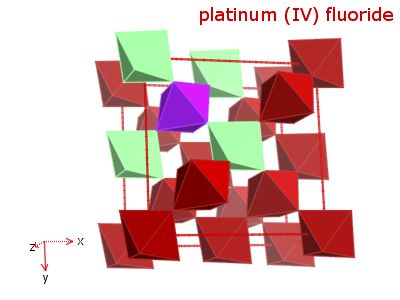 Crystal structure of platinum tetrafluoride