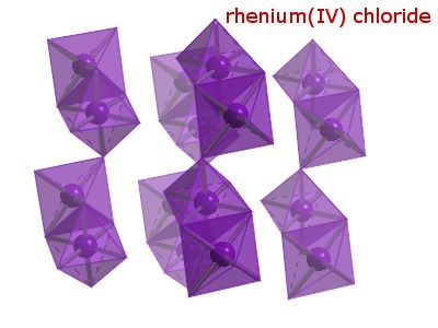 Crystal structure of rhenium tetrachloride