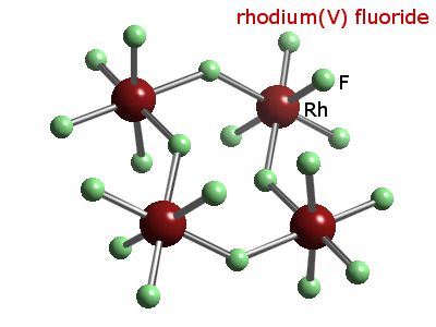 Crystal structure of tetrarhodium eicosafluoride