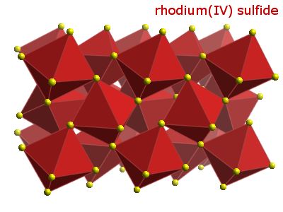 Crystal structure of rhodium disulphide