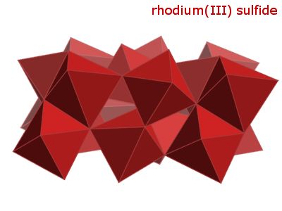 Crystal structure of dirhodium trisulphide