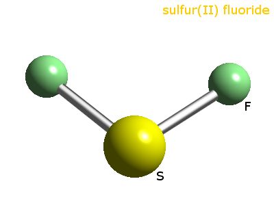 Crystal structure of sulphur difluoride