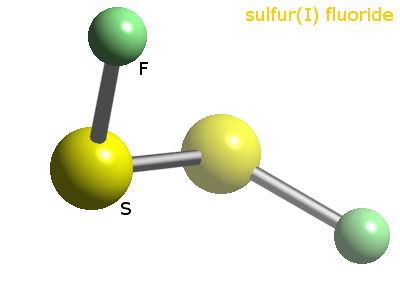 Crystal structure of disulphur difluoride