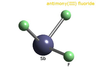 Crystal structure of antimony trifluoride