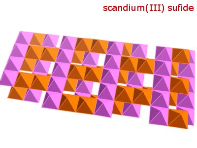 Crystal structure of discandium trisulphide