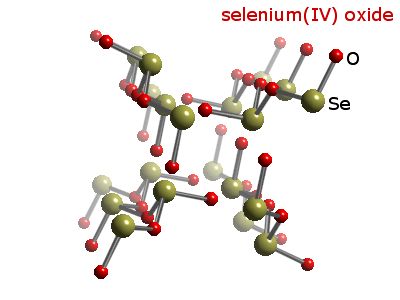 Crystal structure of selenium dioxide