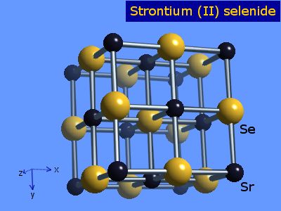 Crystal structure of strontium selenide