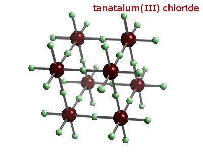 Crystal structure of tantalum trifluoride