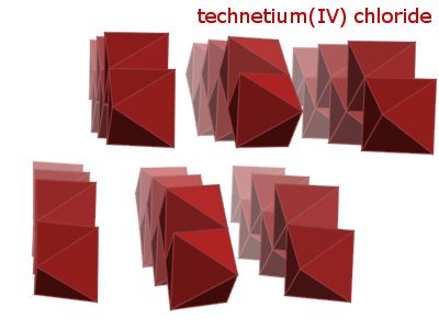 Crystal structure of technetium tetrachloride