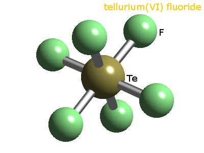 Crystal structure of tellurium hexafluoride